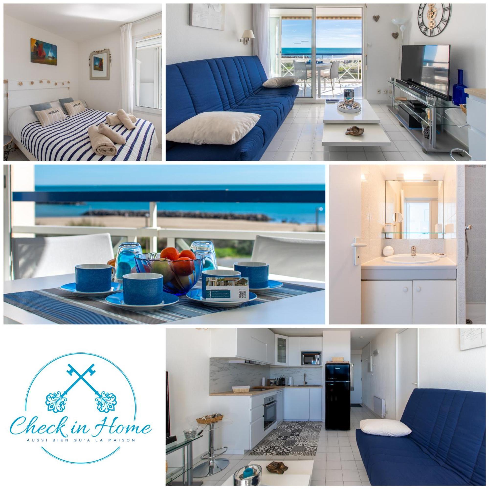 L'Evasion Bleue * Wifi * Bord De Mer * Piscine * 아그 외부 사진